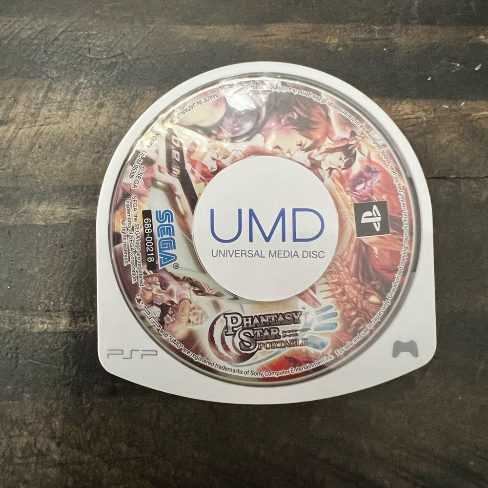 Working Japanese Phantasy Star Portable UMD for PSP (disk only)